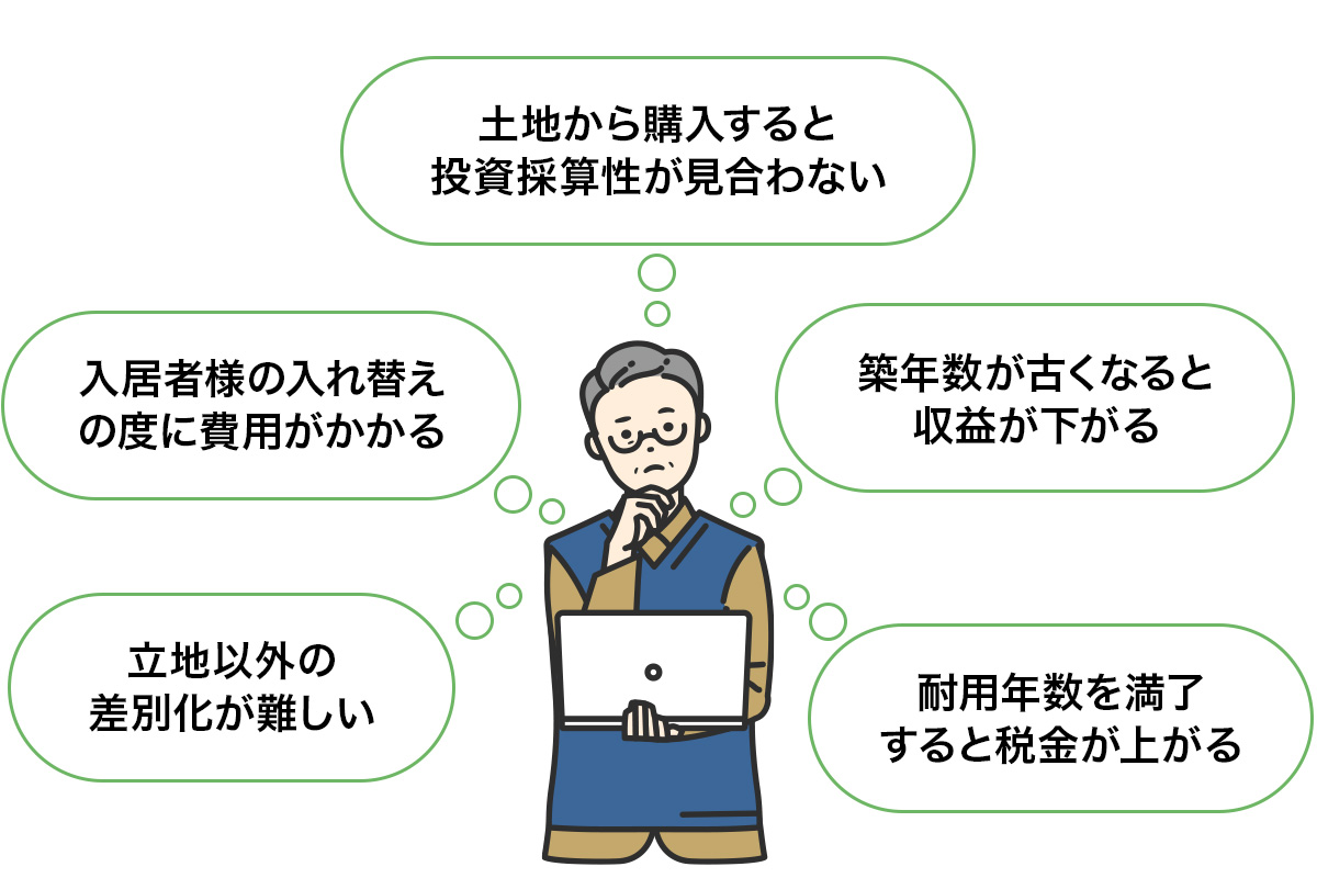 土地活用で留意すべきアパート経営 5つの現実
